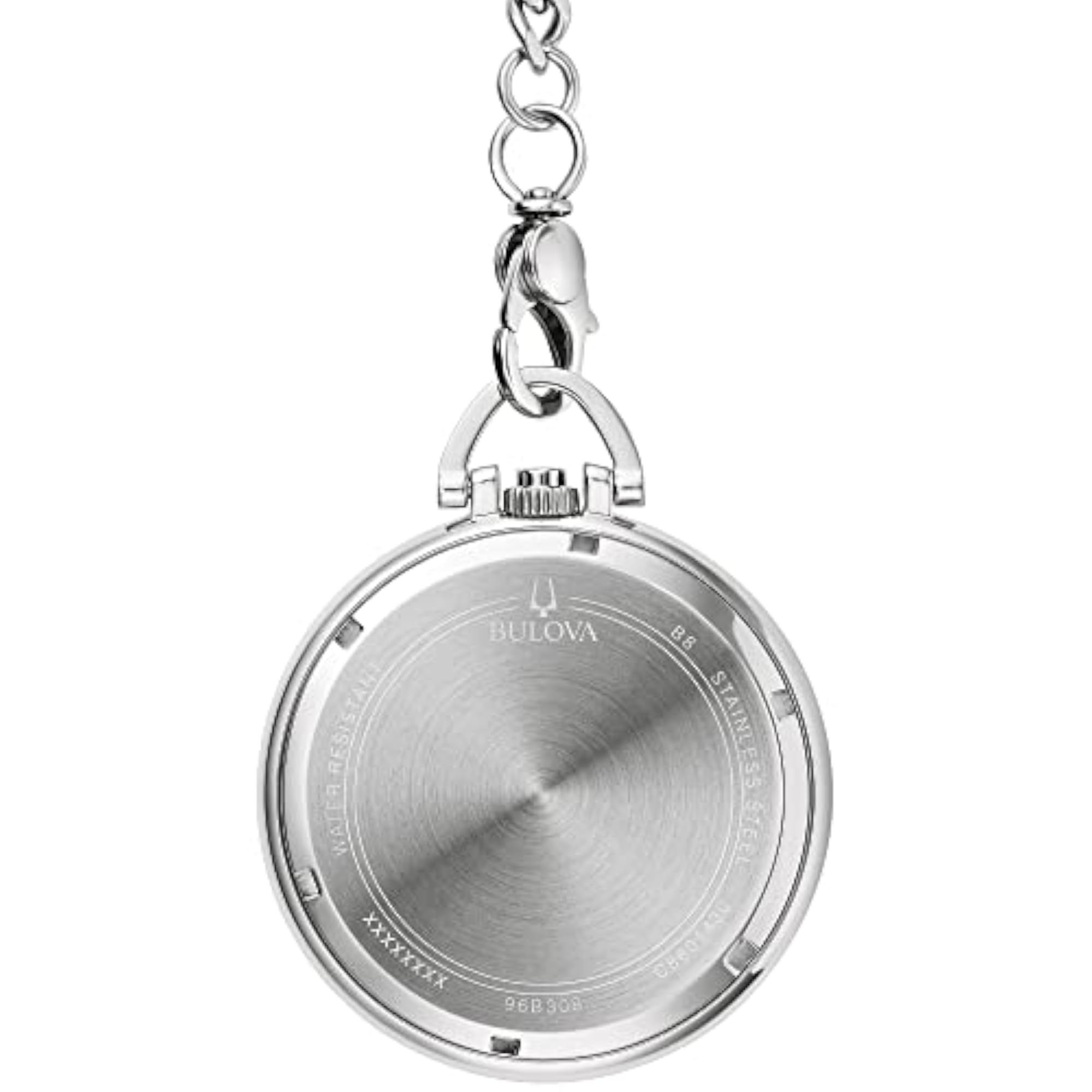 Tone Stainless Steel Pocket Watch, Classic Design